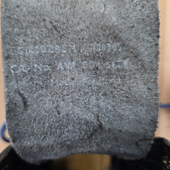 Dr Doc Martens Made in England Womens 10 Hole Distress Black Boots UK 5 US w's 7 - Picture 9 of 11